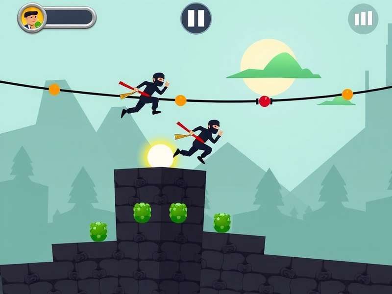 Indian Ninja Jump Gameplay Screenshot